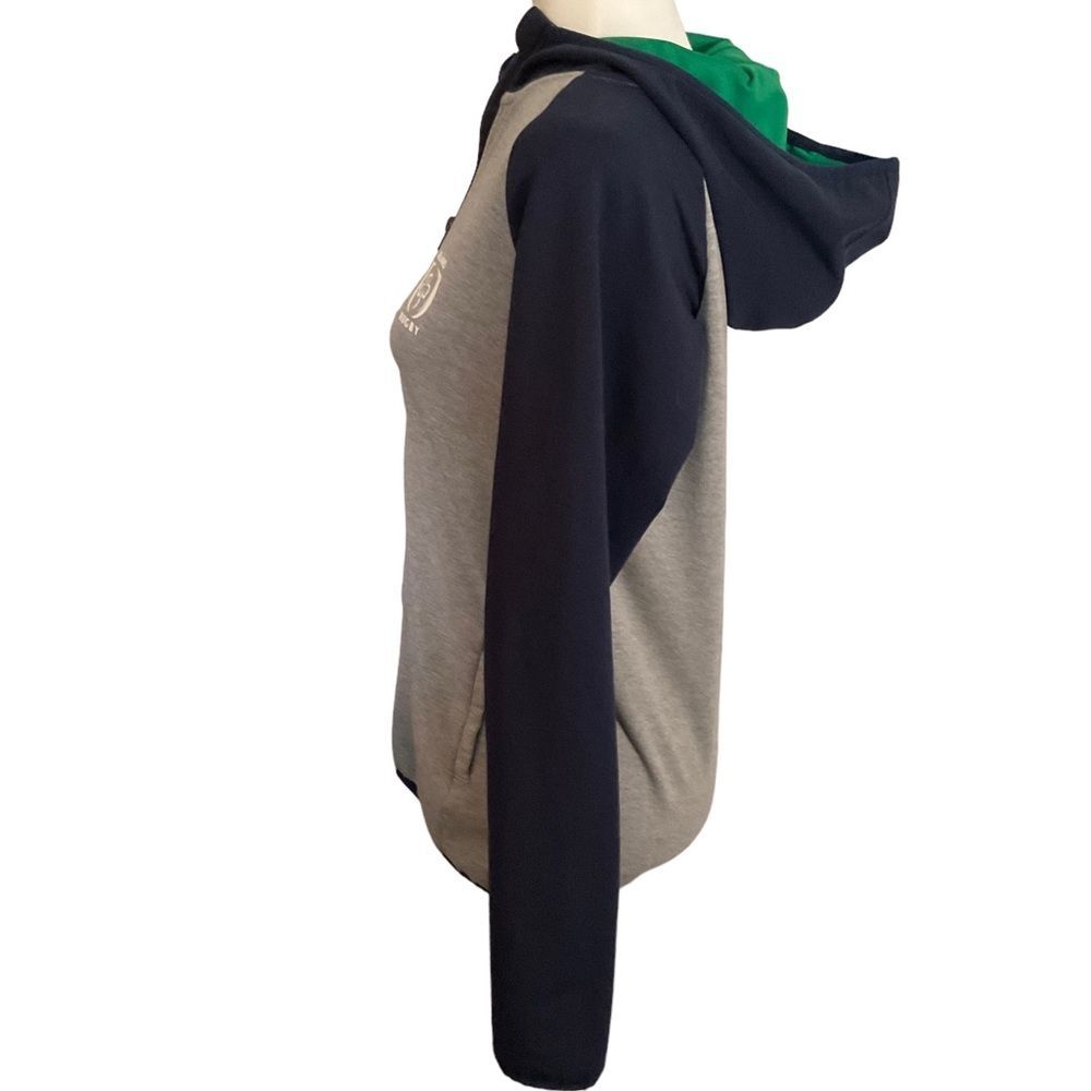 St. Bernard for Dunnes Stores Blue Gray Ireland Rugby Hoodie Size S 33/34 Chest - Picture 5 of 14